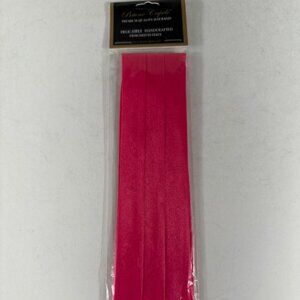 Bruno Capelo Men's Fuchsia Pink 3 Pleat Hat Band Premium 2 End Hooks 100% Satin